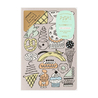 Midori Midori Yuru Log Notebook B6 Sweets & Animals Dot