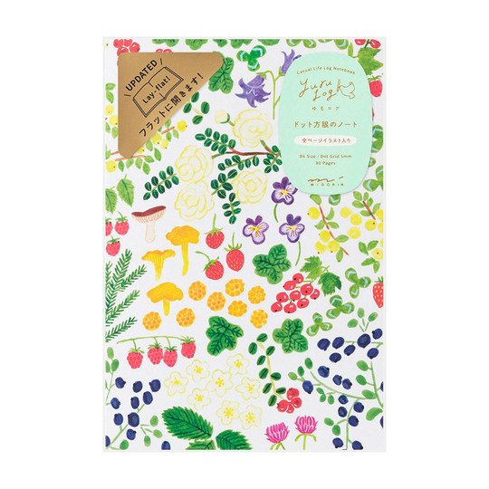 Midori Yuru Log Notebook B6 Scandinavia Dot