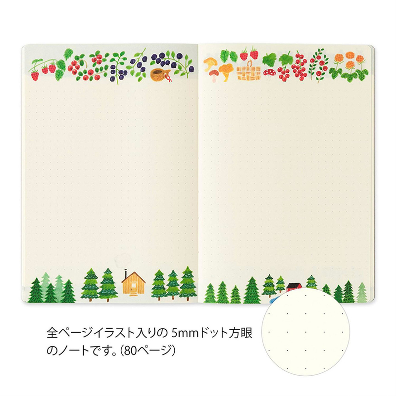 Midori Midori Yuru Log Notebook B6 Scandinavia Dot