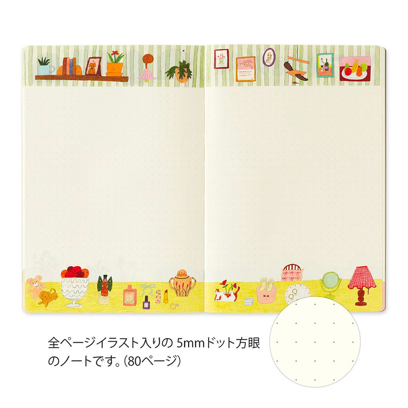 Midori Midori Yuru Log Notebook B6 My Life Dot