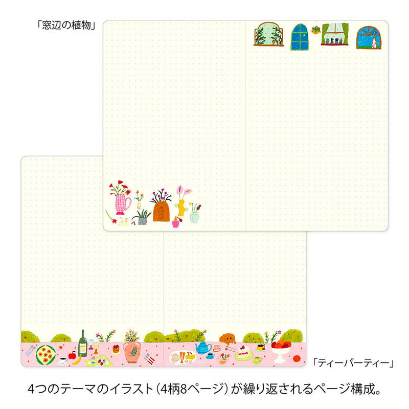 Midori Midori Yuru Log Notebook B6 My Life Dot