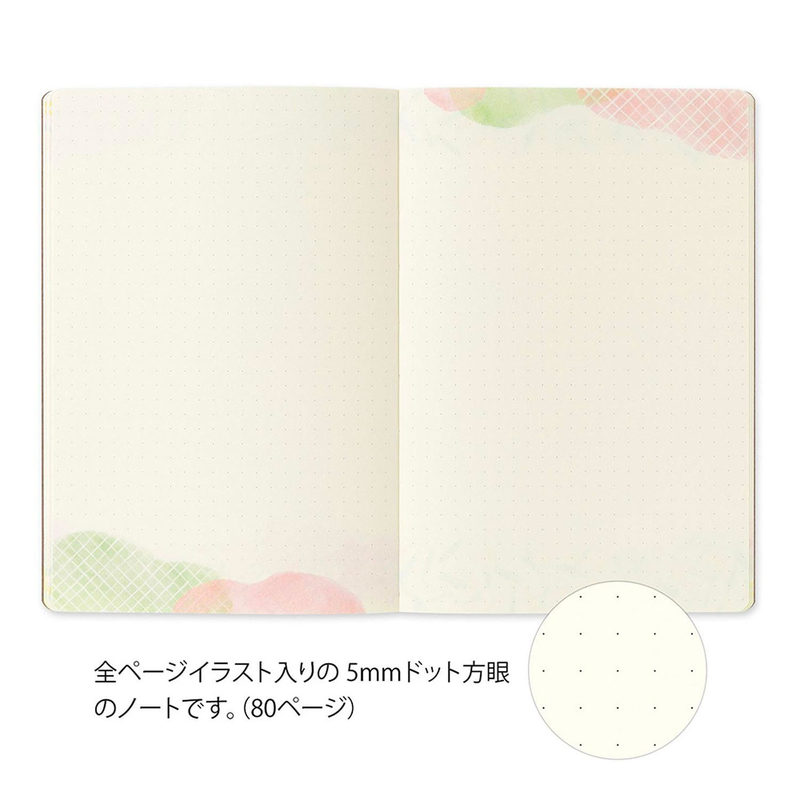 Midori Midori Yuru Log Notebook B6 Watercolor Dot