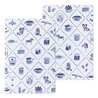Midori Midori Yuru Log Notebook B6 Blue Nordic Dot