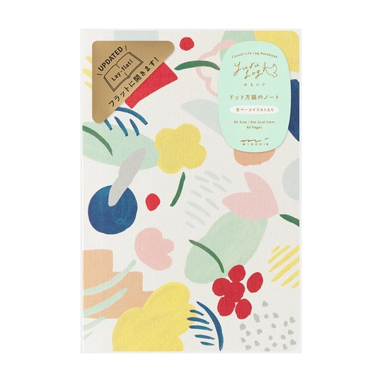 Midori Yuru Log Notebook B6 Motif Textile Dot
