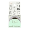 Midori Midori Yuru Log Roll Sticker Numbers