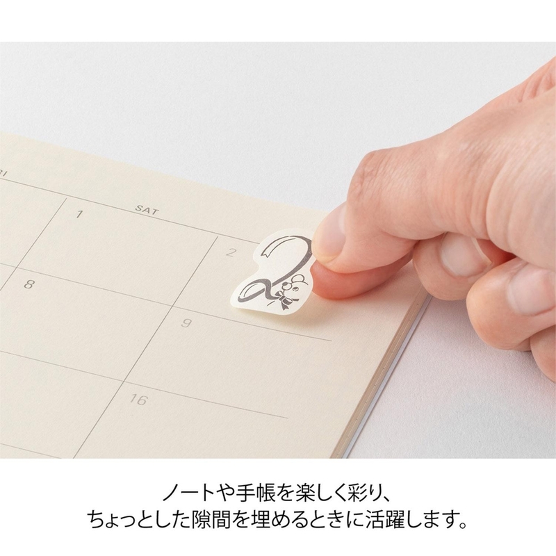 Midori Midori Yuru Log Roll Sticker Numbers