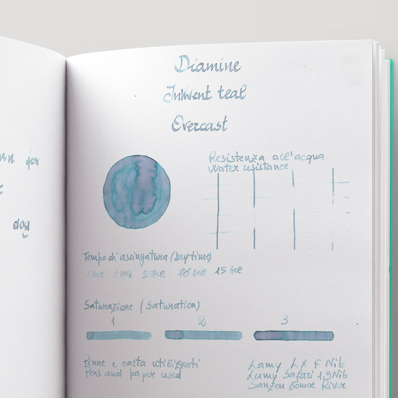 Diamine Diamine Inkvent Overcast Ink Bottle 50 ml Teal Edition