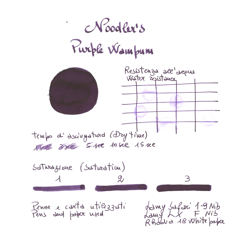 Noodler's Purple Wampum Ink Bottle 3 oz