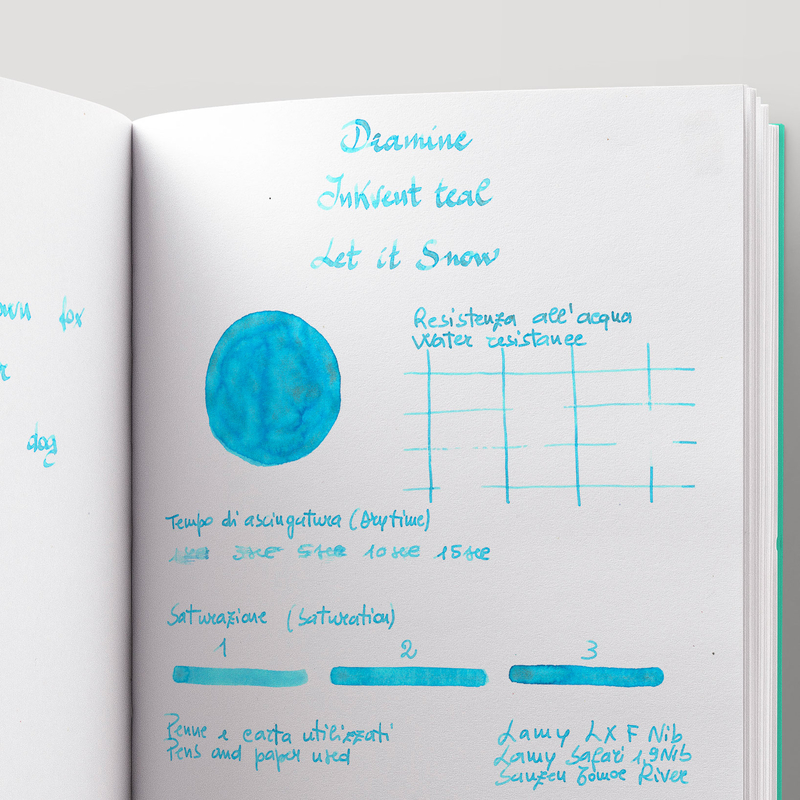 Diamine Diamine Inkvent Let it Snow Ink Bottle 50 ml Teal Edition Chameleon