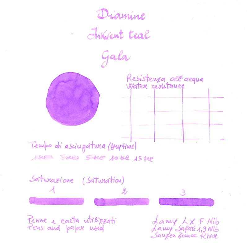 Diamine Diamine Inkvent Gala Ink Bottle 50 ml Teal Edition