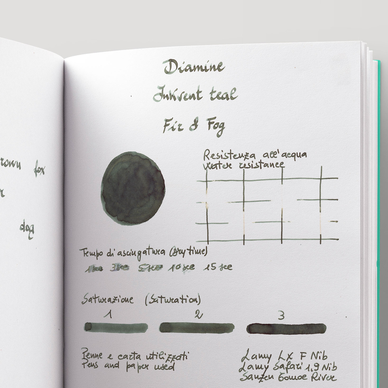 Diamine Diamine Inkvent Fir & Fog Ink Bottle 50 ml Teal Edition Chameleon