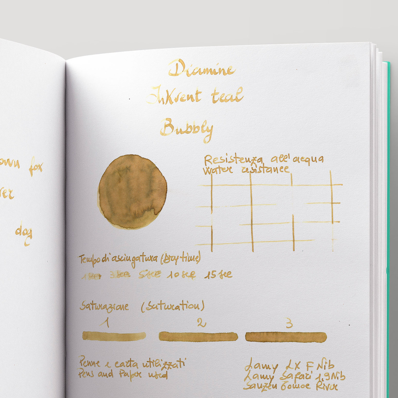 Diamine Diamine Inkvent Bubbly Ink Bottle 50 ml Teal Edition Shimmer