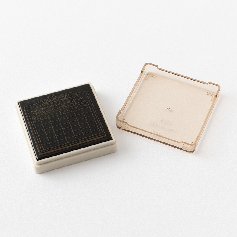 Midori Midori Timbro Preinchiostrato Soft Color Calendario Marrone