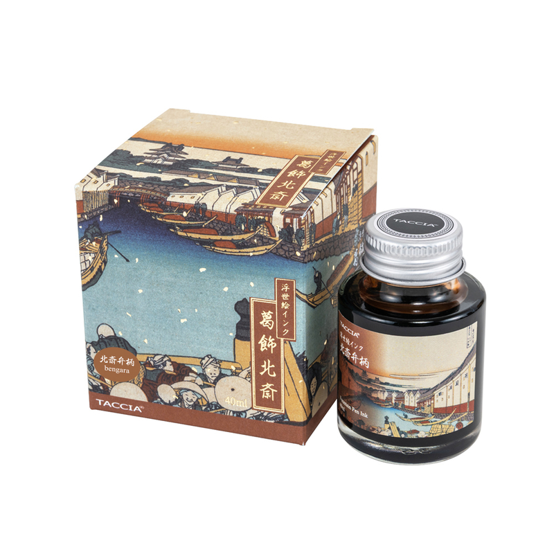 Taccia Taccia Ukiyo-e Hokusai Bengara Ink Bottle 40 ml