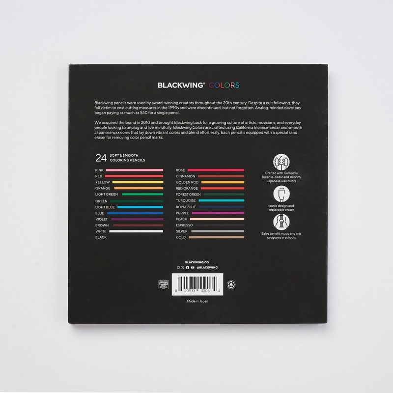 Blackwing Blackwing Colors Set of 24 Colored Pencils