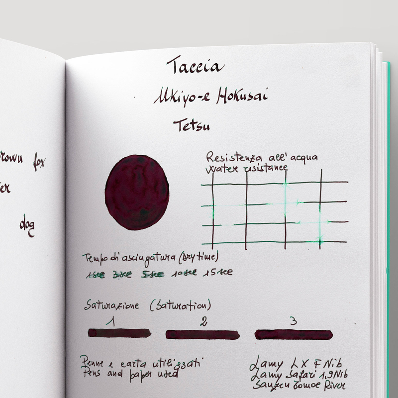 Taccia Taccia Ukiyo-e Hokusai Tetsu Ink Bottle 40 ml