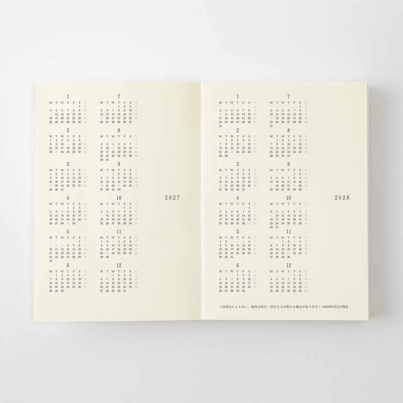 MD Paper MD Notebook Diary 2027 Weekly A7