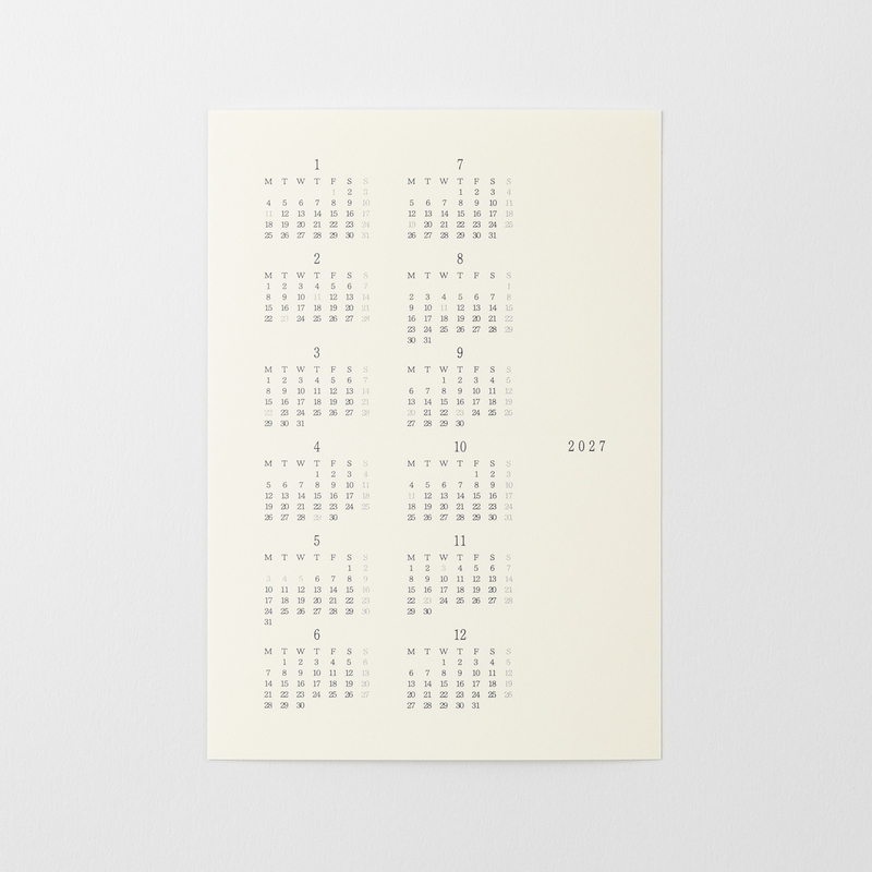 MD Paper MD Paper Diary Sticker 2027 -S-