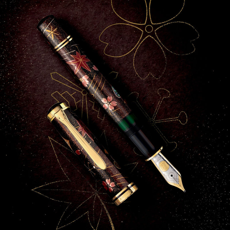 Pelikan Pelikan Souveran M1000 Maki-e Fountain Pen Four Seasons Lucky Charm Limited Edition