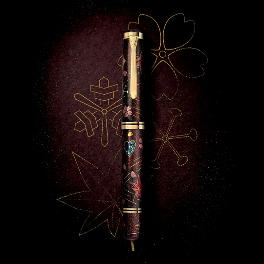 Pelikan Souveran M1000 Maki-e Penna Stilografica Four Seasons Lucky Charm Edizione Limitata