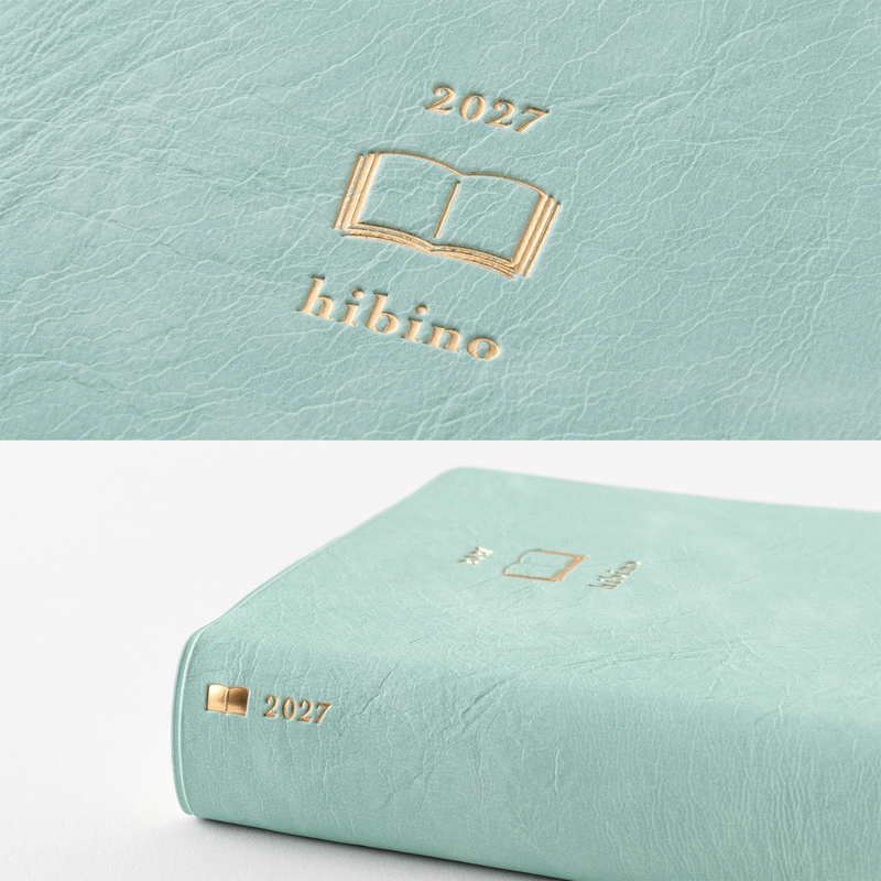 Midori Midori Hibino 2027 Agenda Giornaliera A6 Blue Green