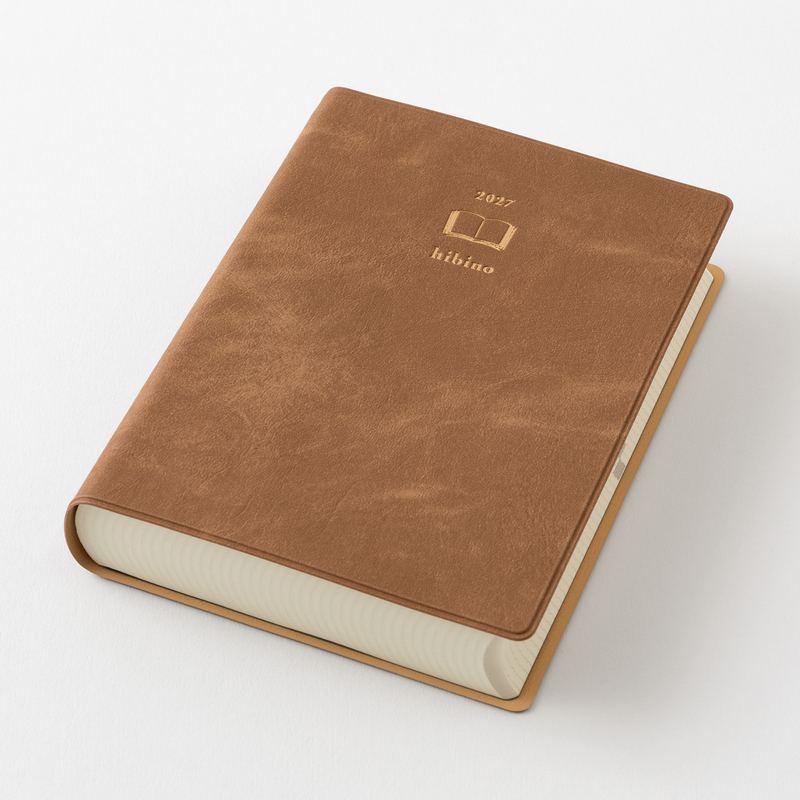 Midori Midori Hibino 2027 Diary A6 Camel