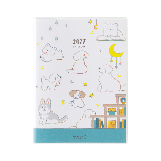 Midori Pocket Diary 2027 A6 Dog