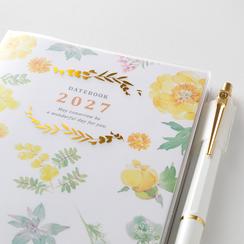 Midori Midori Pocket Diary 2027 Agenda Settimanale A6 Fiori