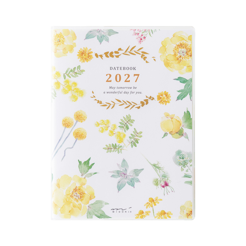 Midori Midori Pocket Diary 2027 Agenda Settimanale A6 Fiori