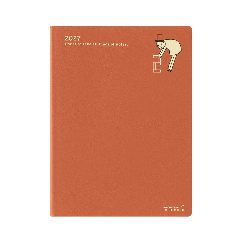 Midori Midori Pocket Diary 2027 Agenda Mensile A6 Ojisan