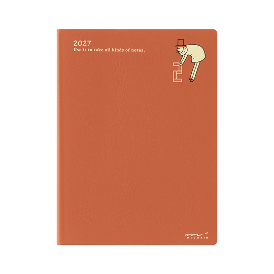 Midori Pocket Diary 2027 Agenda Mensile A6 Ojisan