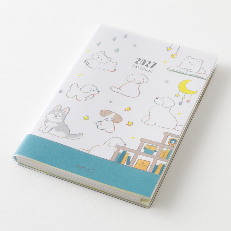Midori Midori Pocket Diary 2027 Agenda Settimanale B6 Cani