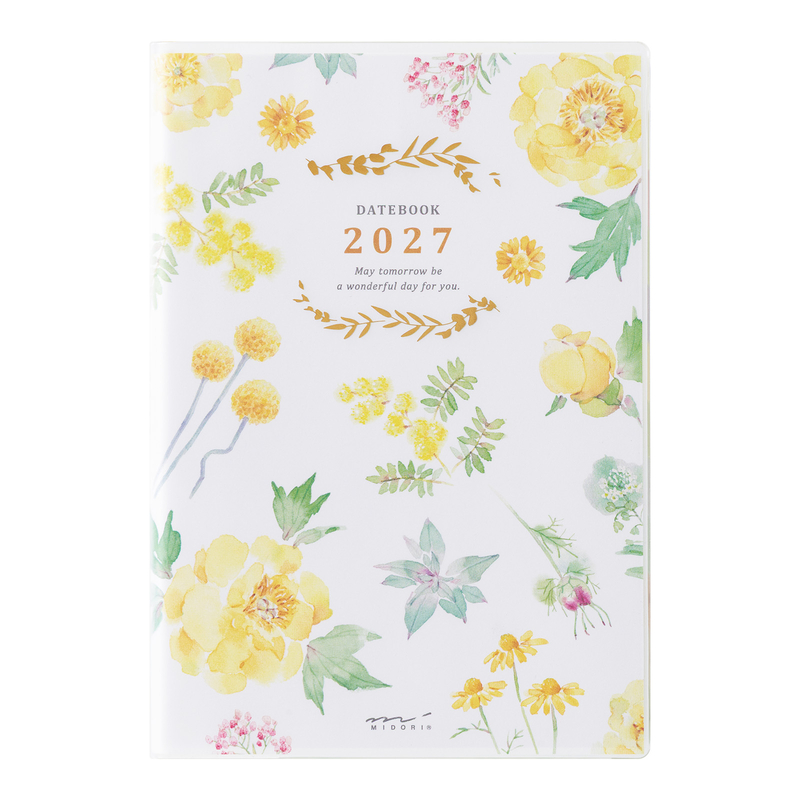 Midori Midori Pocket Diary 2027 Agenda Settimanale B6 Fiori