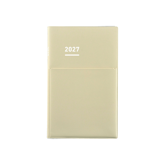 Kokuyo Jibun Techo Biz mini Agenda 2027 B6 Slim Beige