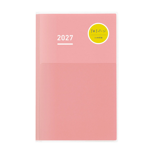 Kokuyo Jibun Techo Days Agenda 2027 A5 Slim Rosa
