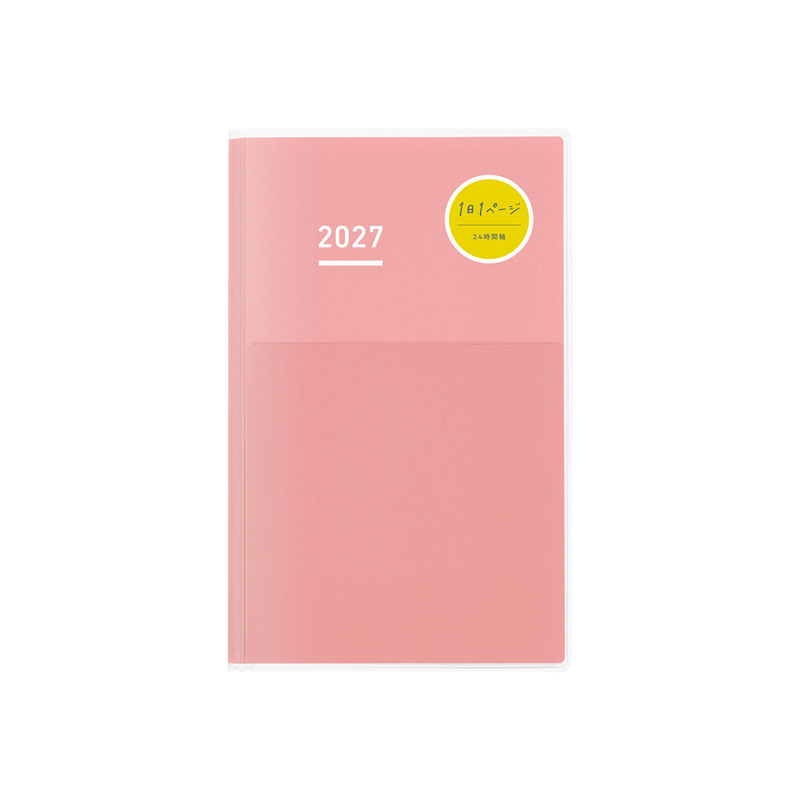 Kokuyo Kokuyo Jibun Techo Days mini Agenda 2027 B6 Slim Rosa