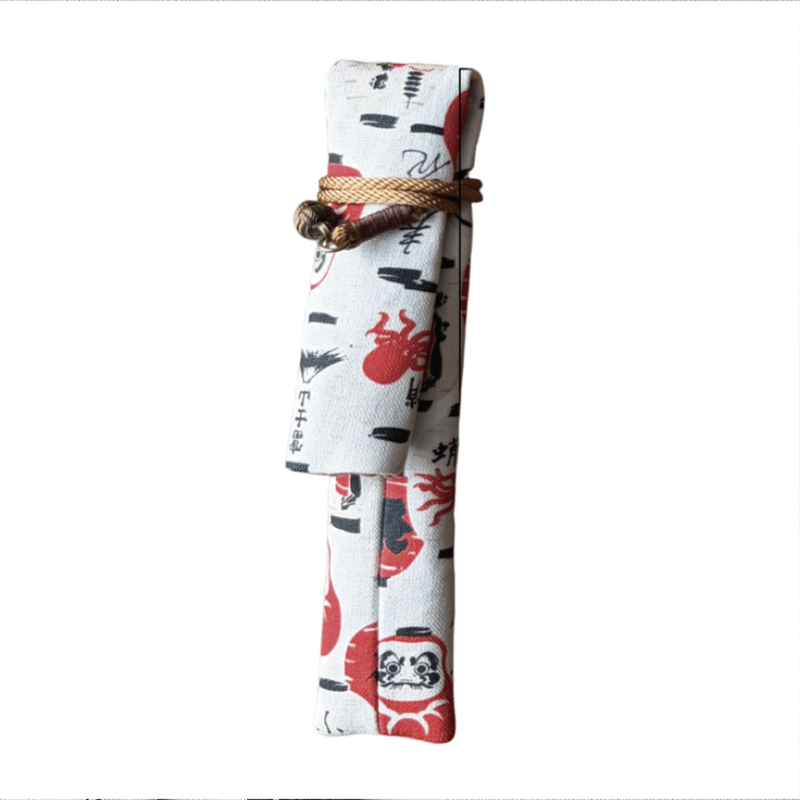 Kyoku Haku Kyoku Haku Kimono Portapenne 1 Posto Daruma Rice White