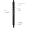 Uni Uni Kuru Toga Metal Portamine 0.5 mm Nocturne Black