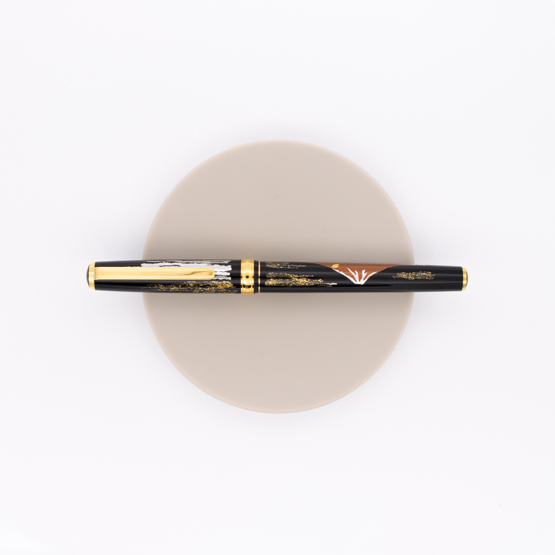 Platinum Vicoh Modern Maki-e Penna Stilografica Mt. Fuji Rosso