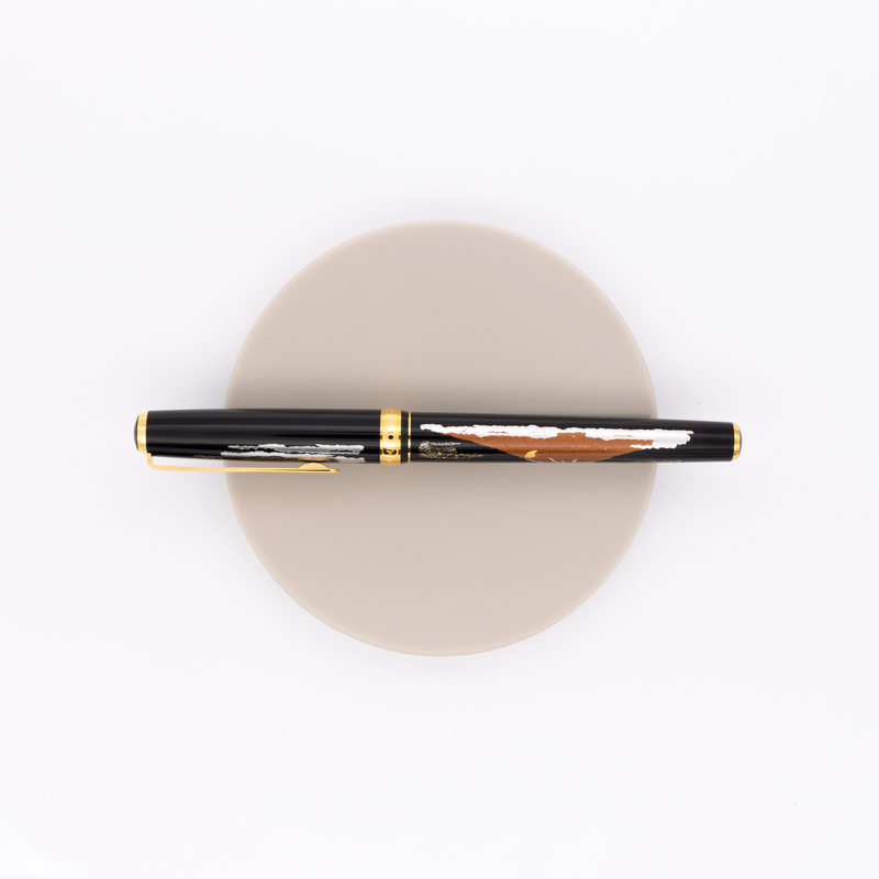 Platinum Vicoh Modern Maki-e Penna Stilografica Mt. Fuji Rosso