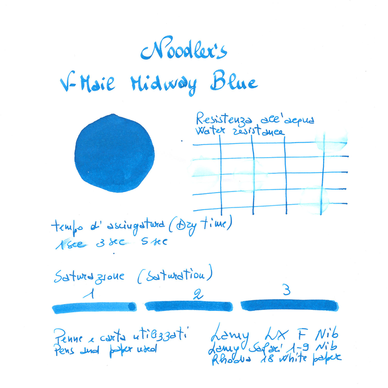 Noodler's V-Mail Midway Blue Ink Bottle 3 oz