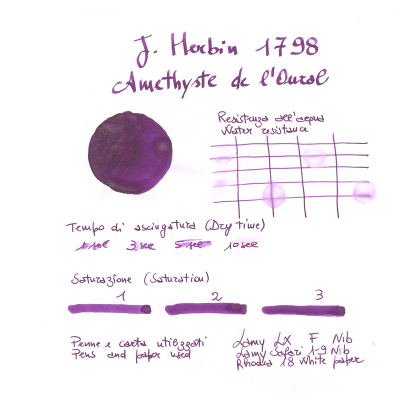 Herbin 1798 Amethyst de l'Oural Inchiostro 50 ml
