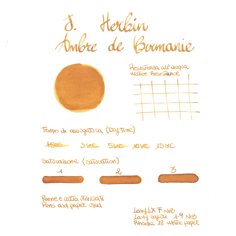 Herbin Ambre de Birmanie Ink Bottle 30 ml
