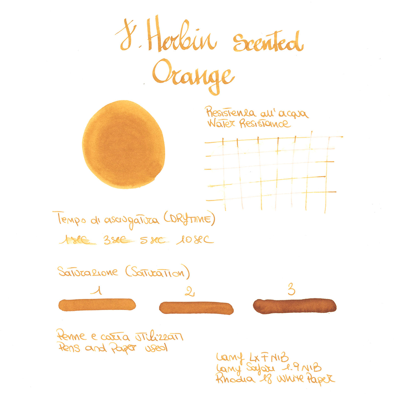 Herbin Orange Scented Ink Bottle 30 ml