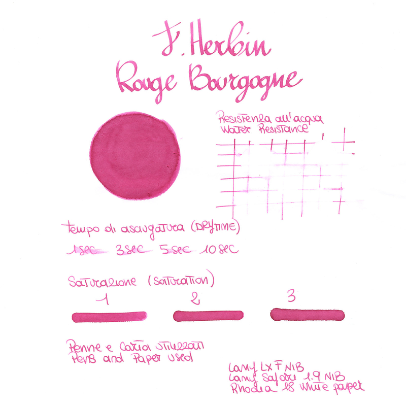 Herbin Rouge Bourgogne Ink Bottle 30 ml