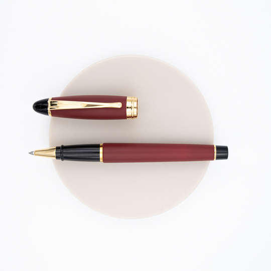 Aurora Ipsilon Satin Penna Roller Rossa Oro Rosa