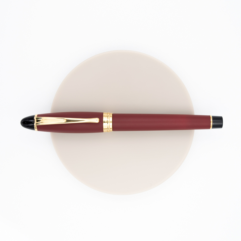 Aurora Ipsilon Satin Rollerball Pen Red Rose Gold