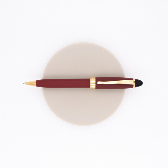 Aurora Ipsilon Satin Penna Sfera Rossa Oro Rosa