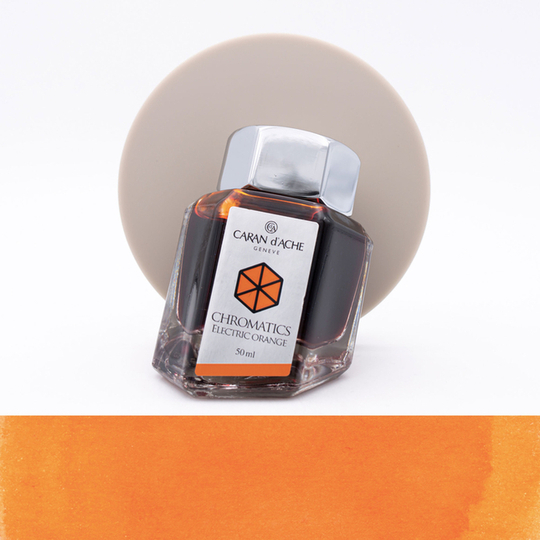 Caran d'Ache Electric Orange Ink Bottle 50 ml