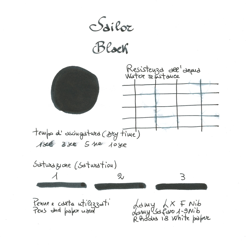 Sailor Black  Ink Bottle 50 ml